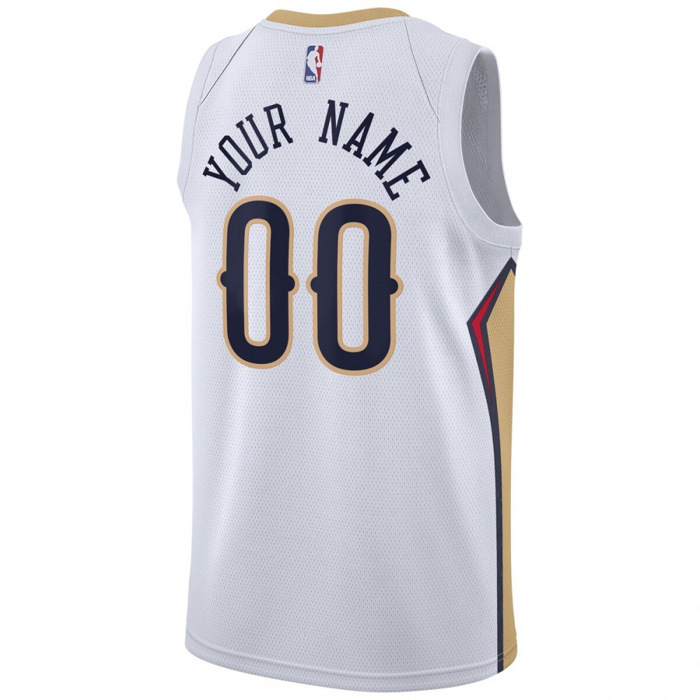 New Orleans Pelicans Unisex 2022/23 Swingman Custom Jersey White - Association Edition-Pro Kit Vault | Brand New 26/27 Sports Jerseys